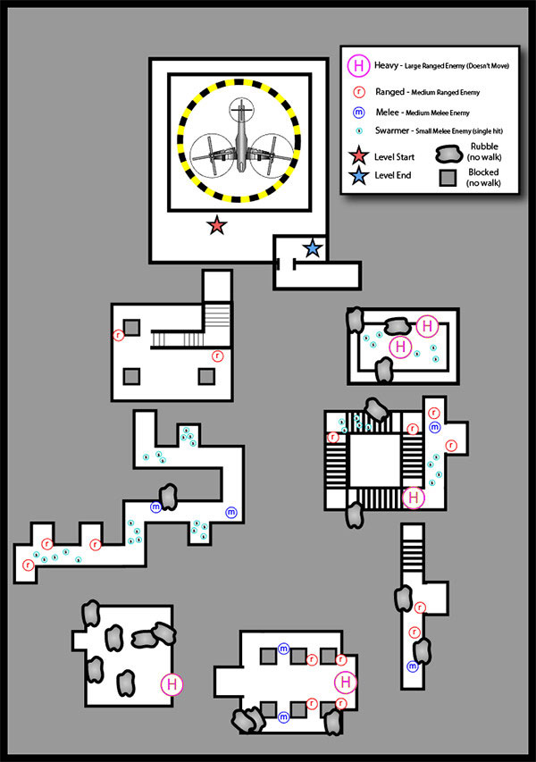 آموزش مقدماتی طراحی مراحل بازی - نقشه اولیه