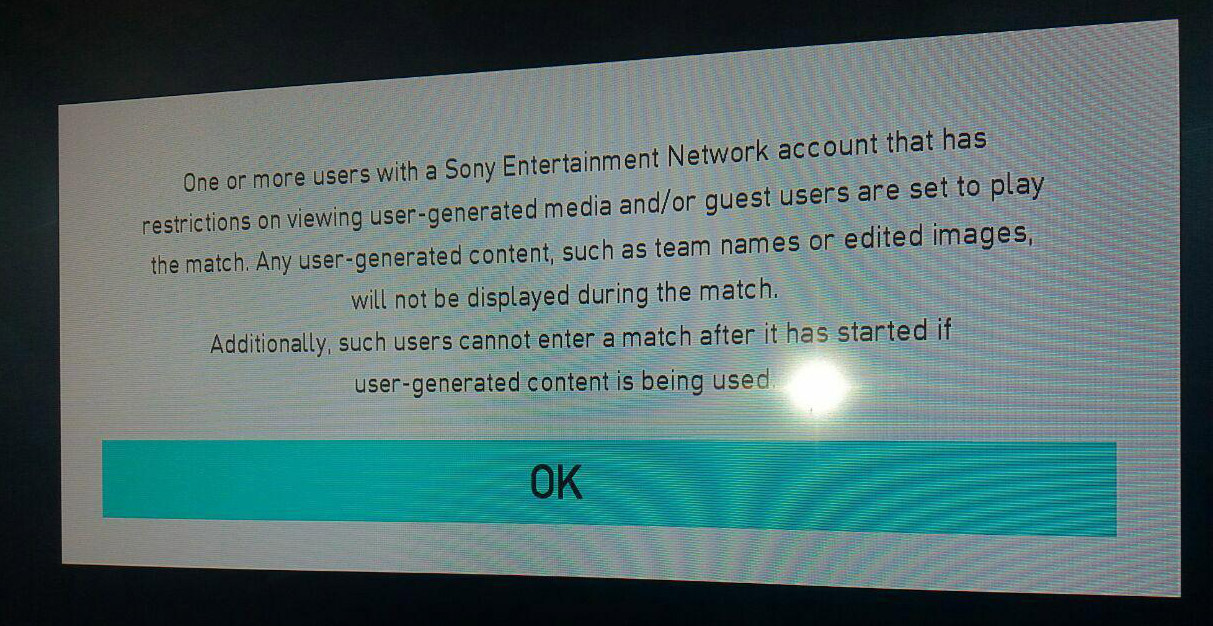 PES 2018 Error after connecting second controller