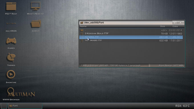 نصب فونت بر روی PS3 از روی فلش مموری نصب فونت بر روی PS3 از روی فلش مموری