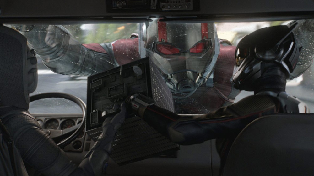 new info on how ant man and the wasp connects to avengers 4 and a new clip features luis recruitment social