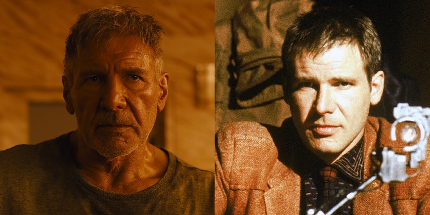 نقد و بررسی فیلم Blade Runner 2049 - blade runner deckard then and now