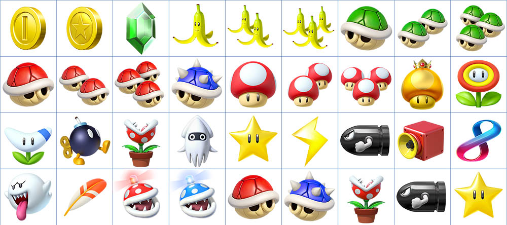 Nintendo Switch Mario Kart 8 Deluxe Item Icons