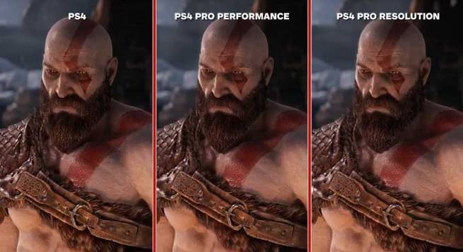 ویدیو مقایسه‌ی God of War بین PS4 و PS4 Pro