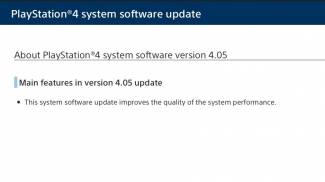 عرضه آپدیت 4.05 برای PS4