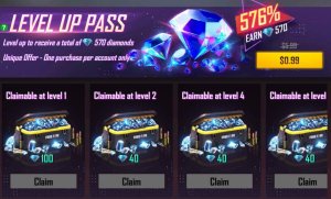 جم لول آپ پس فری فایر چیست؟